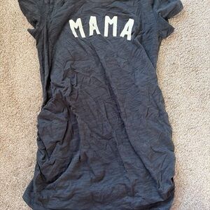 Old Navy Charcoal Maternity Tee with 'MAMA' Print